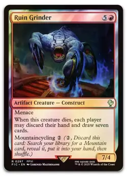 Ruin Grinder (Surge Foil) #297 (NM) Final Fantasy FIC Magic MTG - Image 1