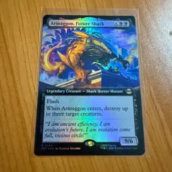 Armageddon Future Shark Extended Art Foil TMNT Teenage Mutant Ninja Turtles MTG - Image 1