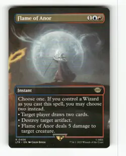 Flame of Anor (Borderless) 406 NM Normal R MTG Magic Universes Beyond: The Lord - Image 1