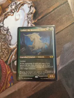 Lathiel, The Bounteous Dawn Foil Etched MTG MOM Multiverse - Pack Fresh - - Image 1