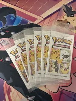 2021 Pokemon 25th Anniversary General Mills Factory Sealed Booster Pack X6 - Image 1
