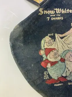 1930s Snow White and the seven 7 dwarfs purse With Mirror Rare READ - Image 2