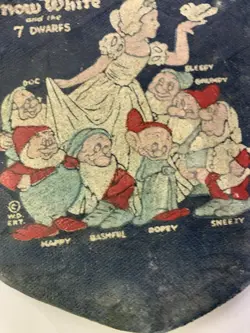 1930s Snow White and the seven 7 dwarfs purse With Mirror Rare READ - Image 4