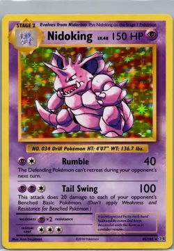 Nidoking Holo Rare XY - Evolutions 45/108 NM - Image 1