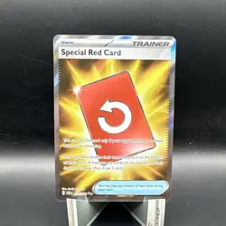 Special Red Card 113/086 Ultra Rare Chaos Rising Pokemon TCG - Image 1