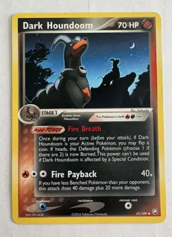 Pokemon Card Dark Houndoom 37/109 Team Rocket Returns Non Holo Uncommon - Image 1