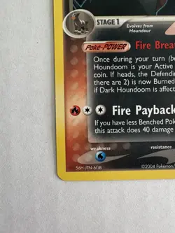 Pokemon Card Dark Houndoom 37/109 Team Rocket Returns Non Holo Uncommon - Image 4