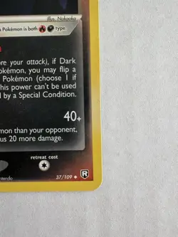 Pokemon Card Dark Houndoom 37/109 Team Rocket Returns Non Holo Uncommon - Image 5