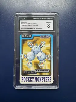 NEAR MINT CGC 8 Magneton BANDAI CARDDASS No. 28 1997 Pocket Monsters LOW POP - Image 1