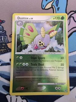 Dustox 25/130 Reverse Holo Diamond & Pearl Base Pokemon Card MP - Image 1