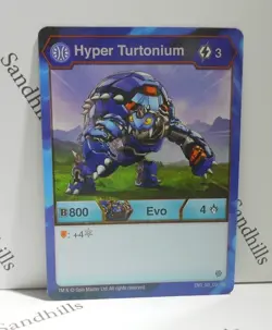 Bakugan Turtonium Blue Aquos Battle Planet B500 - Hyper Turtonium Evo Card - Image 5