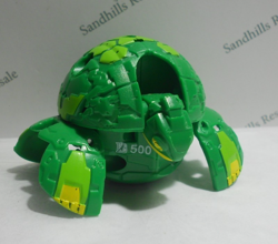 Bakugan Turtonium Green Ventus Battle Planet B500 - card - cores - Image 4