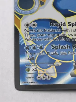 Pokemon TCG Blastoise EX Holo Ultra Rare Card 155/160 XY Base Set 2014 - Image 2