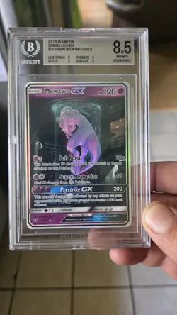 Pokemon TCG Mewtwo GX Secret Rare Shining Legends 76/73 Full Art Card - Image 1