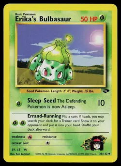 Pokemon Card - Erika's Bulbasaur Gym Challenge 39/132 Uncommon - Image 1