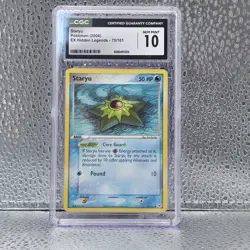 2004 Pokemon Trading Card Game card featuring Staryu, graded GEM MINT 10 - Image 1