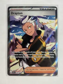 Pokemon Card TCG - Drayton 232/191 Ultra Rare Full Art Trainer Surging Sparks NM - Image 1