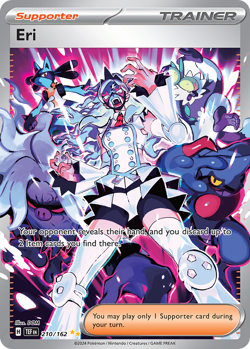 Eri 210/162 Holo Temporal Forces Pokemon Card 2024 Near Mint - Image 1