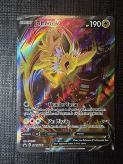 Jolteon v SWSH183 Sword & Shield Promo Holo Card NM Condition - Image 1