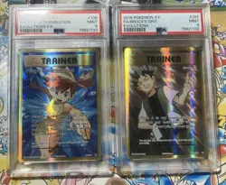 2016 Pokemon XY Misty's Determination And Brock’s Grit Full Art Holo PSA 9 MINT - Image 1