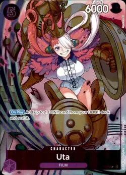 One Piece Promotion Cards #P-031 Uta (Event Pack Vol. 1) - Image 1