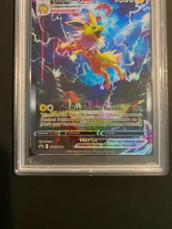 Pokemon Jolteon VMAX SWSH184 Promo Card Jolteon Vmax Prem. Coll PSA 9 Mint - Image 3