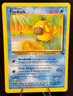 Psyduck 53/62 Fossil WOTC Pokemon Card Unlimited Common Vintage 1999 - Image 1