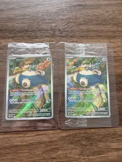 Pokemon TCG Snorlax ETB Promo Scarlet & Violet 151 Black Star Holo Card Sealed - Image 1
