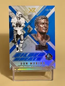 2017 PANINI HALL OF FAME GILDED GREATS DAN MARINO #GG-DM - CARD # 13/49 - Image 1