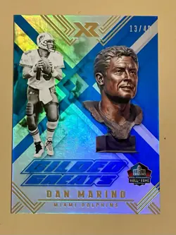 2017 PANINI HALL OF FAME GILDED GREATS DAN MARINO #GG-DM - CARD # 13/49 - Image 3