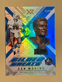 2017 PANINI HALL OF FAME GILDED GREATS DAN MARINO #GG-DM - CARD # 13/49 - Image 4