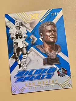 2017 PANINI HALL OF FAME GILDED GREATS DAN MARINO #GG-DM - CARD # 13/49 - Image 5