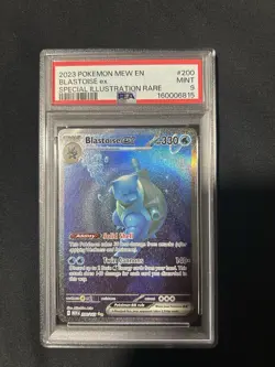 Pokemon TCG Blastoise EX Scarlet & Violet 151 Card 200/165 PSA 9 - Image 1