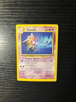 Pokemon TCG Starmie Neo Revelation Card 25/64 Rare Vintage WotC - Image 1
