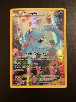 Pokemon TCG Manaphy XY113 XY Promo Holo English 70HP Basic 2016 Card - Image 1