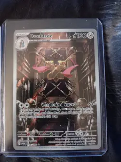 Pokemon TCG Paldean Fates 2-Card Holo Full Art Lot Dawn & Doublade - Image 3