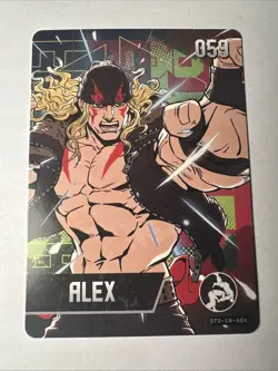 Nintendo Capcom Street Fighter 6 Amiibo Card Series 2 ALEX 059 NM-Mint - Image 1