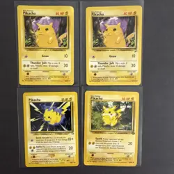 Pokemon TCG Pikachu Lot 4 Cards First Generation Bundle - Image 1