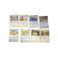 🌟 Pokemon: 4 Unique Eevee Cards – Random Collection Set – Near Mint Condition - Image 1