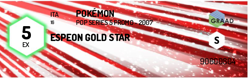 Pokemon - Pop Series 5 Promo - 2007 - Espeon Gold Star 16 - GRAAD 5 - excellent - Image 3