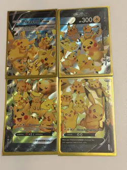 Pikachu V-Union SWSH 139 140 141 142 [Set of 4] Black Star Promo Pokemon Cards! - Image 1