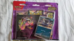 Ascended Heroes 3 Pack Tech Sticker Triple Blister Gastly Pokemon TCG Cards New - Image 3