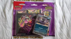 Ascended Heroes 3 Pack Tech Sticker Triple Blister Gastly Pokemon TCG Cards New - Image 4