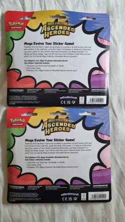 Ascended Heroes 3 Pack Tech Sticker Triple Blister Gastly Pokemon TCG Cards New - Image 5