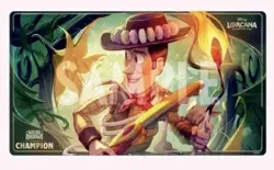 Sealed!! Disney Lorcana Store Championship Woody Jungle Guide Playmat Champion - Image 1