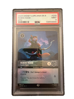 Lorcana Disney - Robin Hood - Capable Fighter (Epic) 220/204 PSA 9 - Image 1