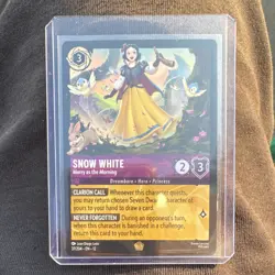 Ravensburger Disney Lorcana TCG Snow White Merry as the Morning Foil L 37/204 EN - Image 1