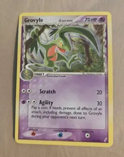 Pokemon TCG Grovyle (Delta Species) 19/100 Crystal Guardians Regular Mint Card - Image 1