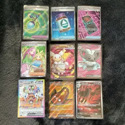 63 Pokemon Card Lot Collection Illustration Rare Full Art Ex Promo - Image 1