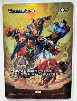 Magic the Gathering Marvel Warstorm Surge Promo Card Sealed Avengers Armageddon - Image 1